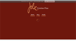 Desktop Screenshot of jolie-restaurant.de